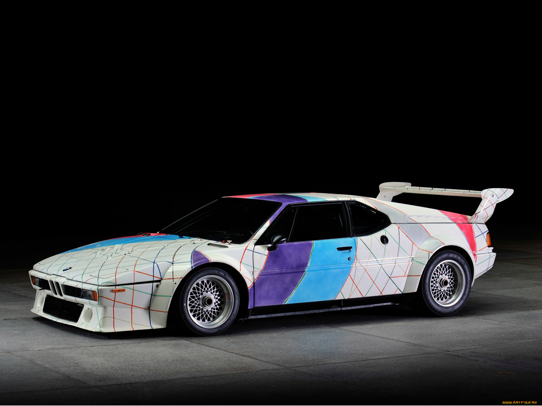 bmw, m1, procar, art, car, by, frank, stella, 